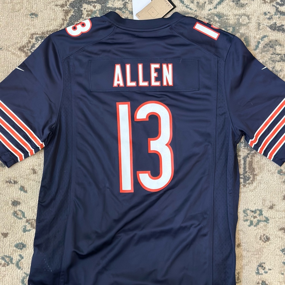 Navy and orange Nike Chicago Bears jersey - Picture 6 of 7
